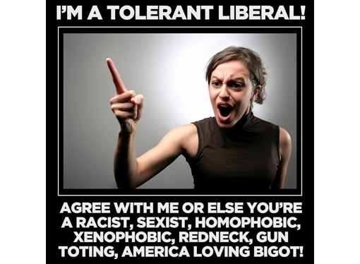I’m A Tolerant Liberal!