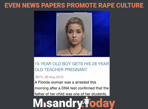 Even News Papers Promote Rape Culture