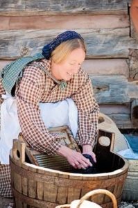 washboard and tub