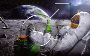 beer on the moon