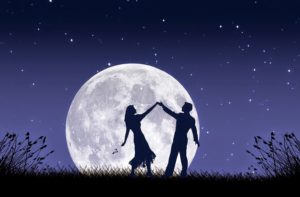 dancing to the moon