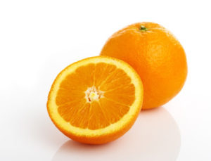 orange sliced